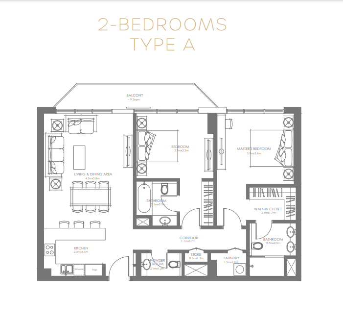 2 Bedroom Apartment | Louvre Abu Dhabi Residences