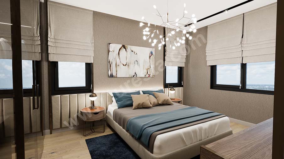 Spacious 2 Bedroom Apartment in Başakşehir | Tual Comfort
