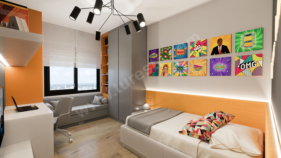 Spacious 2 Bedroom Apartment in Başakşehir | Tual Comfort