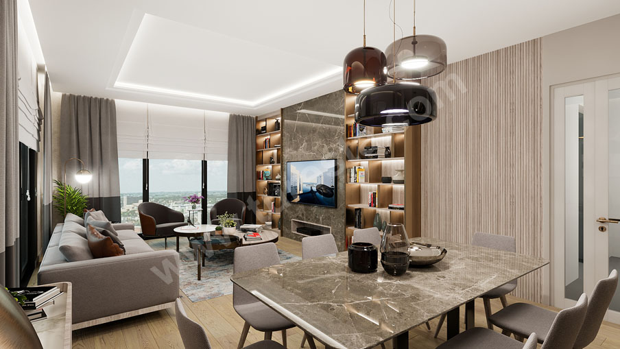 3 Bedroom Apartment in Başakşehir | Tual Comfort
